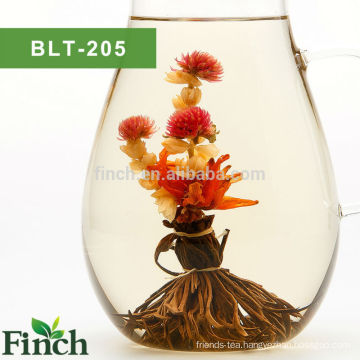 Premium Chinese Handmade Black Tea Based Flowering Blooming Tea Ball ( Peacock Spread His Tail)